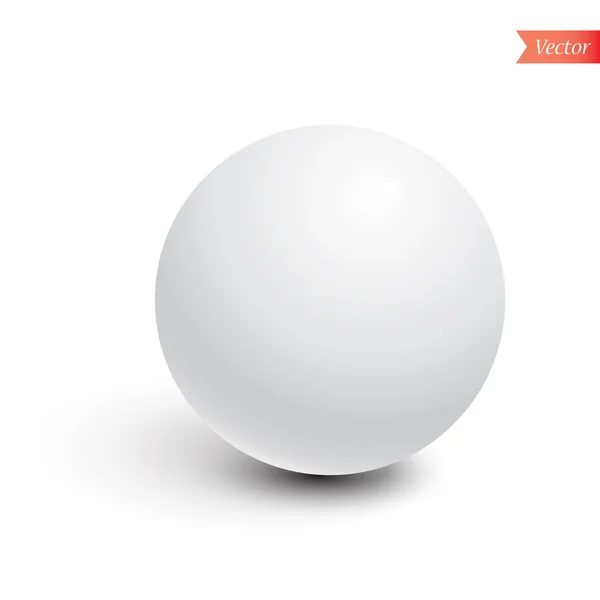 Матте белая сфера — стоковый вектор