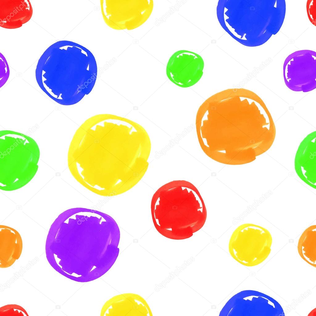 circular spots colored markers