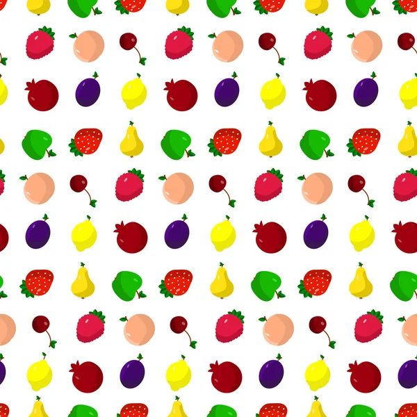 Набор фруктов, ягод — стоковый вектор