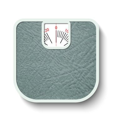 Bathroom wheight scales clipart