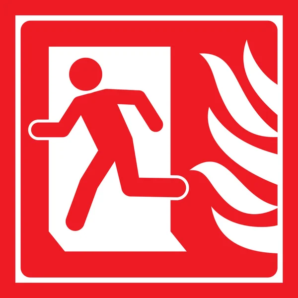 Tecken för brandsäkerhet — Stock vektor
