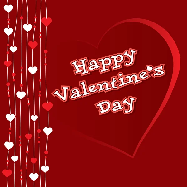 Valentine srdce karta — Stockový vektor