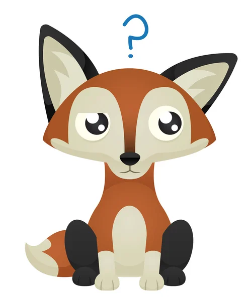 Verward fox — Stockvector
