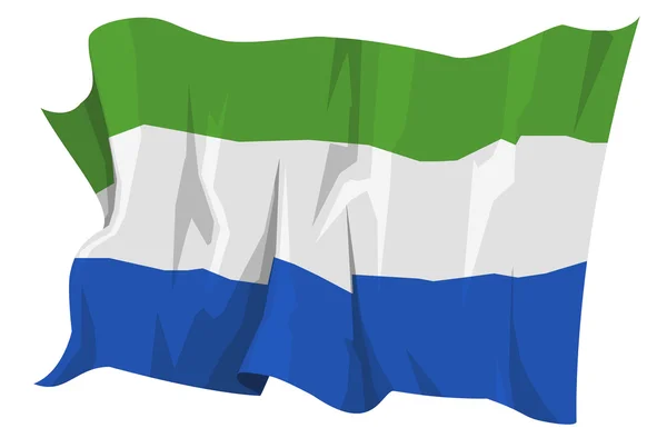 Serie Bandera: Sierra Leona — Foto de Stock