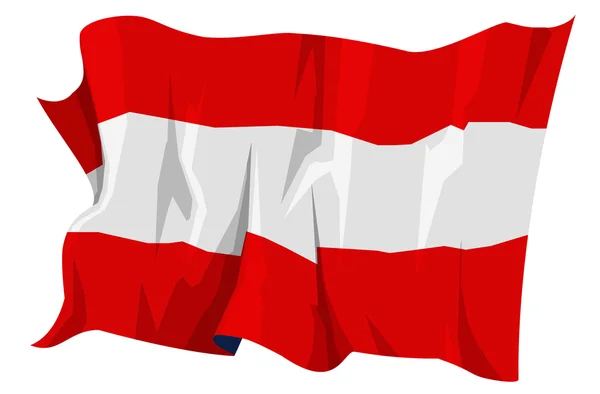 Flaga serii: Austria — Zdjęcie stockowe