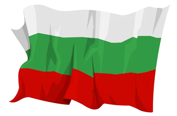 Флаг: Болгария — стоковое фото