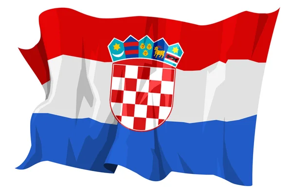 Serie Bandera: Croacia — Foto de Stock