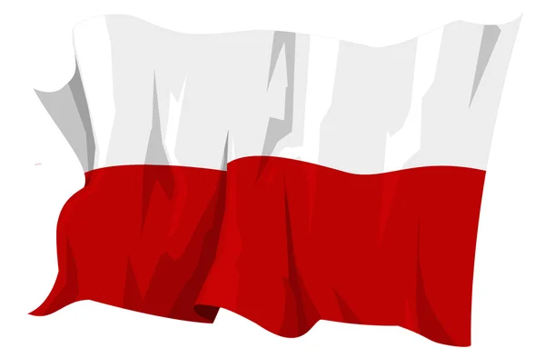 Serie Bandera: Polonia —  Fotos de Stock