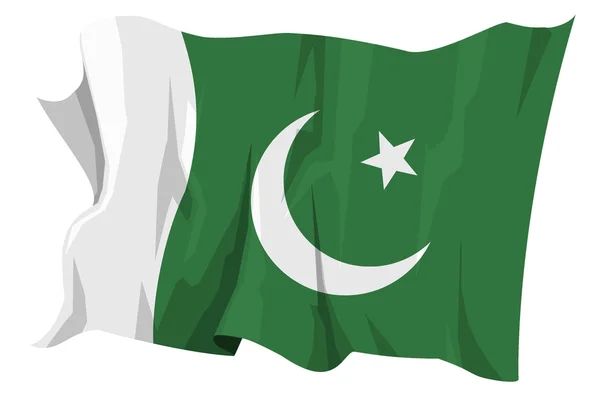 Serie Bandera: Pakistán Imagen de stock