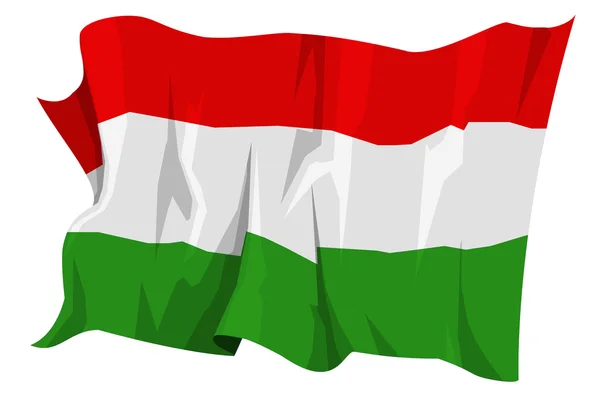 Flaggenserie: Ungarn — Stockfoto