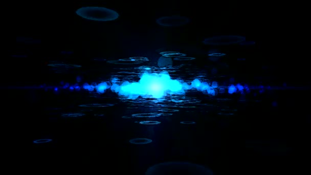 Abstract Particle Light Animation - Loop Blue — Stock Video