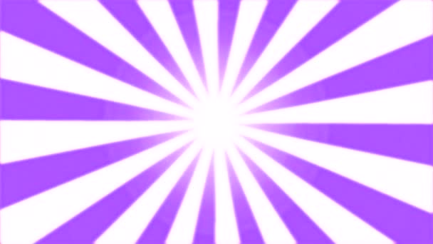 Rotierende Streifen Hintergrundanimation - Schleife violett — Stockvideo