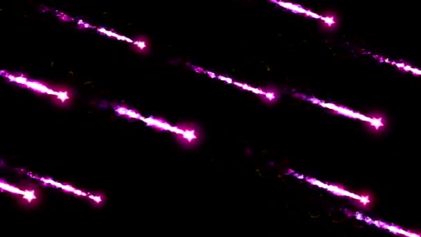 별 똥 별 애니메이션-루프 핑크 추상화 — 비디오