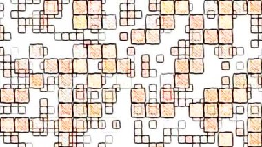 Renkli kareler arka plan animasyon - döngü turuncu