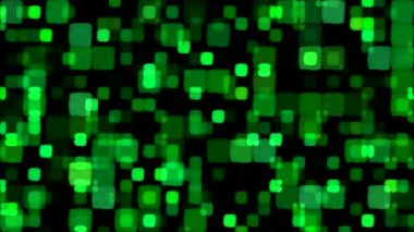 Parlayan arka plan animasyon - döngü yeşil kareler