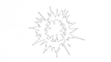 Soyut dönen küre animasyon - döngü Basitleştirilmiş