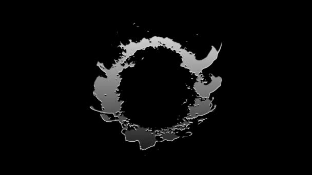 Animație sferă rotativă metalică abstractă - Buclă — Videoclip de stoc