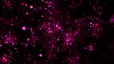 Yıldız şekiller - döngü mor aracılığıyla uzay yolculuğu