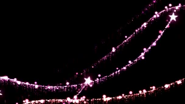 Animação de ondas de estrela - Loop Pink — Vídeo de Stock