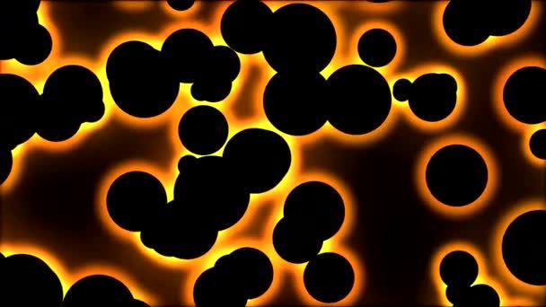 Abstrait Black Glowing Particle - Boucle dorée — Video