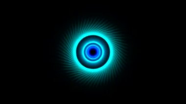 Yüzük seyahat animasyon - döngü gökkuşağı soyut