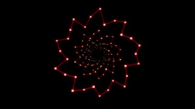 Yüzük seyahat animasyon - döngü gökkuşağı soyut