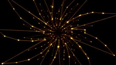 Soyut yüzük seyahat animasyon - turuncu döngü kırmızı