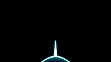 Ağaç parçacıkların ışık - mavi