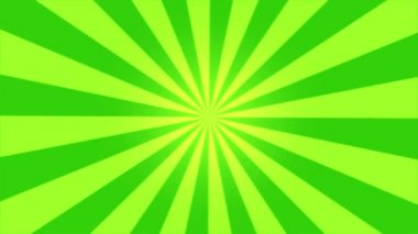 Dönen çizgili arka plan animasyon - döngü yeşil