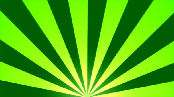 Rotating Stripes Background Animation - Loop Green — Stock Video