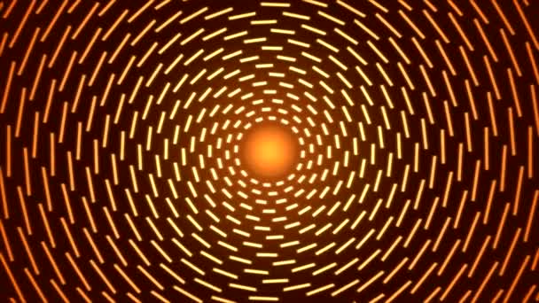 Lignes Rotatives d'Animation Lumière - Boucle Orange 