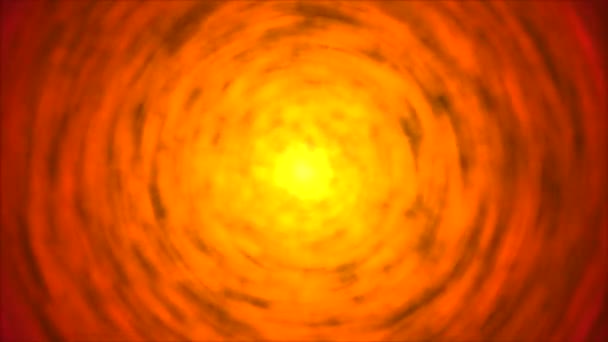 Animation abstraite des lumières tournantes - Boucle Orange 