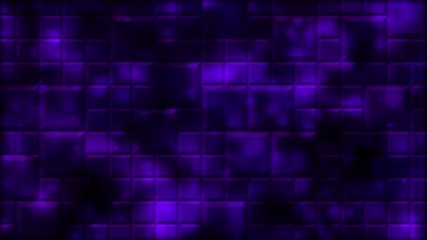 Gekachelter Hintergrund und Lichtanimation - Schleife violett — Stockvideo