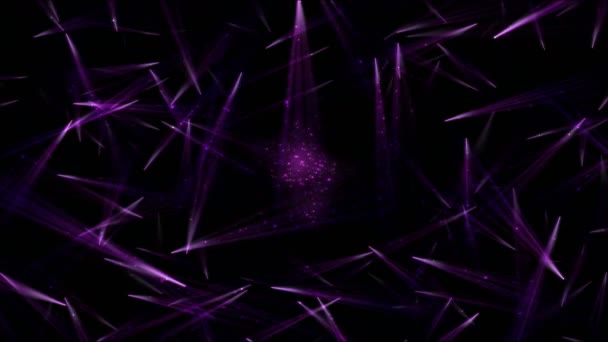 Animation abstraite des rayons de lumière tournante - Boucle Violet 