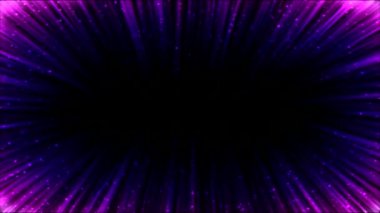 Renkli açık Ray kenarlık animasyon - döngü Violet