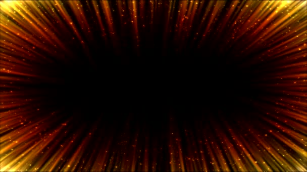 Πολύχρωμο Ανοιχτόχρωμο περίγραμμα Ray Animation - βρόχο πορτοκαλί — Αρχείο Βίντεο