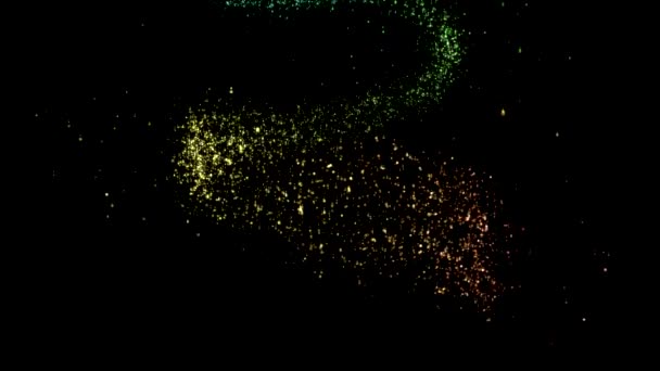 Criação de Glitter Árvore de Natal - Arco-íris — Vídeo de Stock