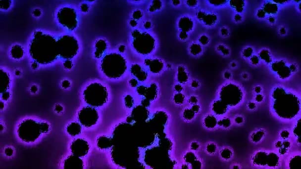 Abstrait Black Glowing Particle - Boucle Violet Bleu — Video