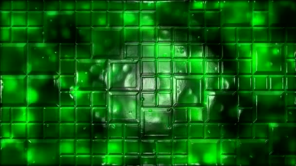 Abstract betegelde achtergrondanimatie - lus Green — Stockvideo