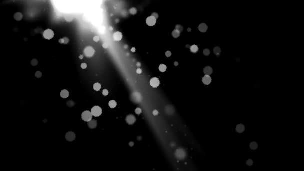 Abstrait Animation de fond de particule - Boucle Noir et Blanc 