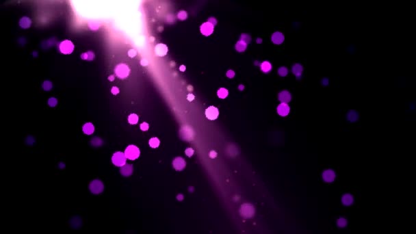 Animação de fundo de partículas abstrata - Loop Purple — Vídeo de Stock