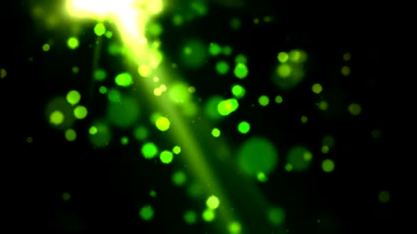Abstrait Animation de fond de particule - Boucle verte 