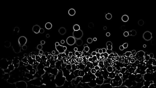 Formes abstraites du cercle Arrière-plan - Boucle Noir et Blanc 