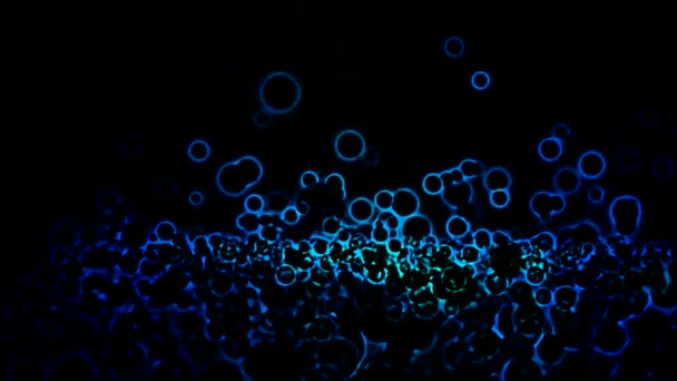Formes abstraites du cercle Fond - Loop Blue 
