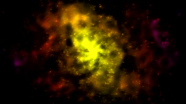 Spirale de lumière particulaire abstraite - Boucle 