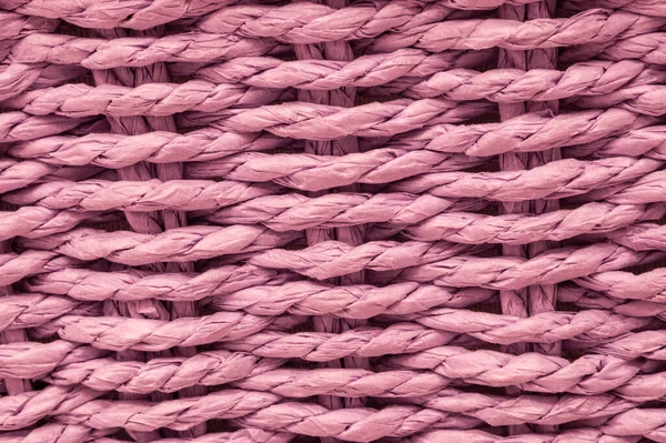 Pink twigs of wicker basket — Stock Photo, Image