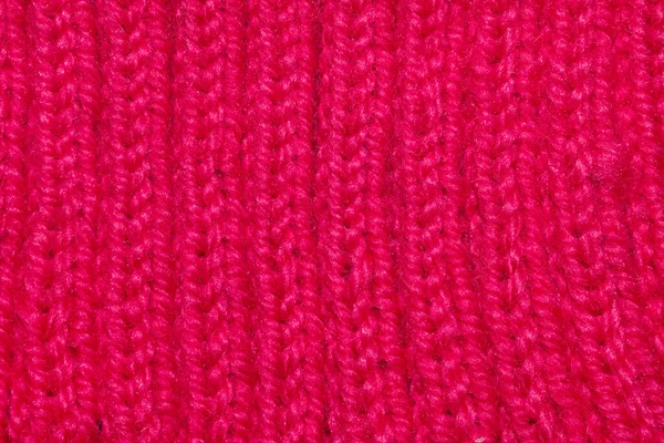 Macro tiro de camisola magenta de malha saturada — Fotografia de Stock