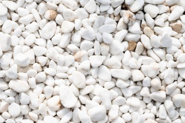 Beyaz temiz çakıl taşı dokusu arkaplanı