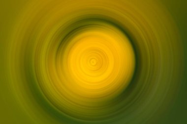 Koyu yeşil ile sıcak sarı renk. Radyal etki