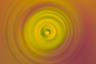 Radyal bulanıklığın sarı, turuncu ve kırmızı halkaları